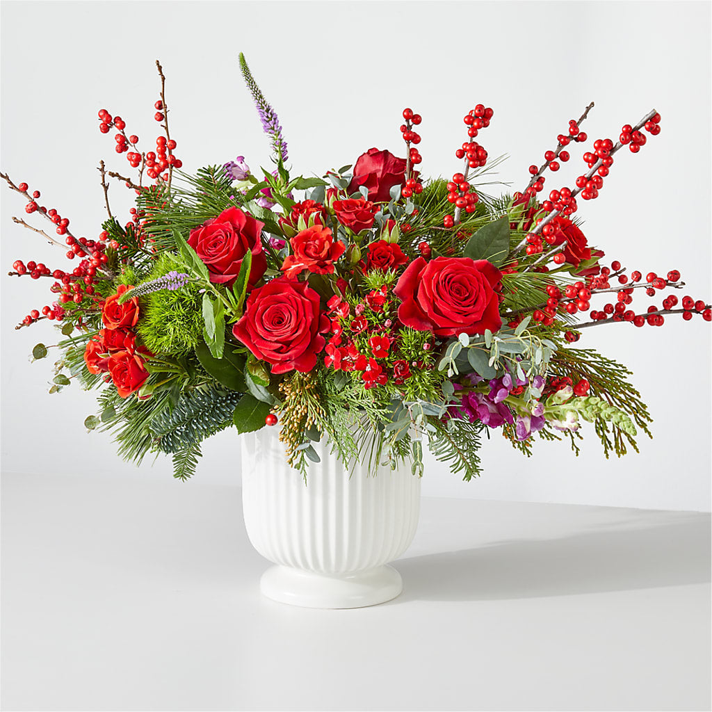 Big Red Bow Bouquet – Overnightflowerdelivery.com, Tontitown AR