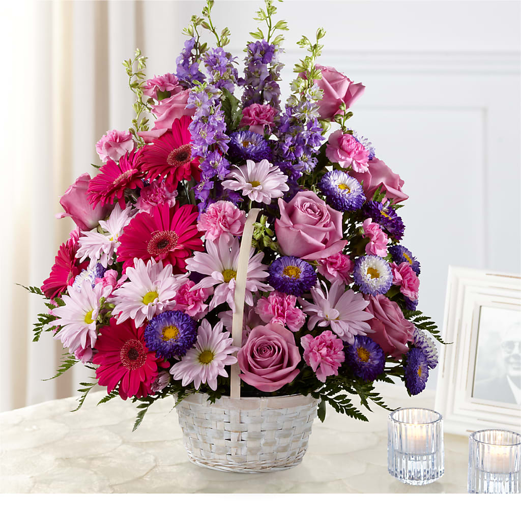 Pastel Peace Basket – Overnightflowerdelivery.com, Tontitown AR