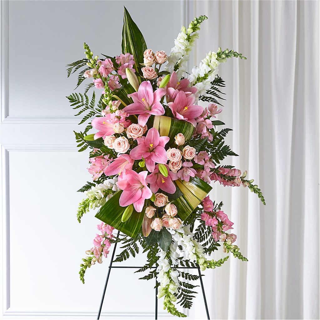 Elegant Embrace Standing Spray – Overnightflowerdelivery.com, Tontitown AR