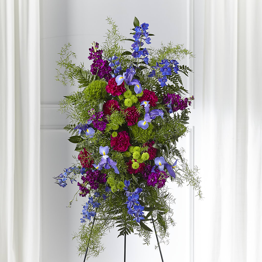 Heavenly Skies Standing Spray – Overnightflowerdelivery.com, Tontitown AR