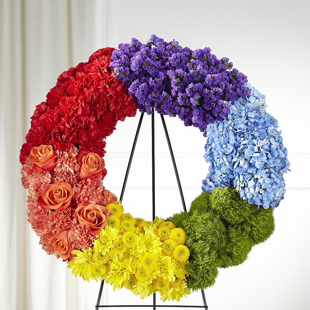 Circle of Love Wreath – Overnightflowerdelivery.com, Tontitown AR