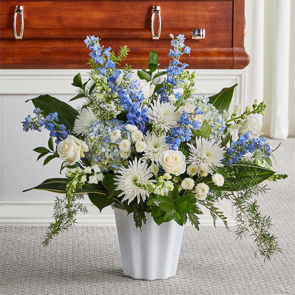 Everlasting Memories Floor Basket – Overnightflowerdelivery.com, Tontitown AR