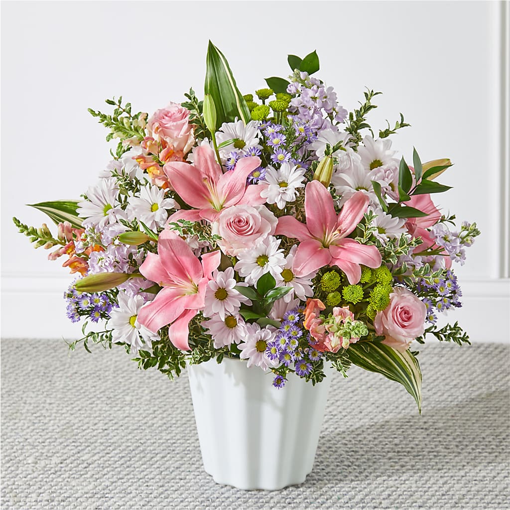 Abundant Compassion Floor Basket – Overnightflowerdelivery.com, Tontitown AR