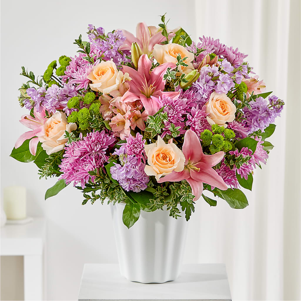 Supportive Embrace Tabletop Basket – Overnightflowerdelivery.com, Tontitown AR