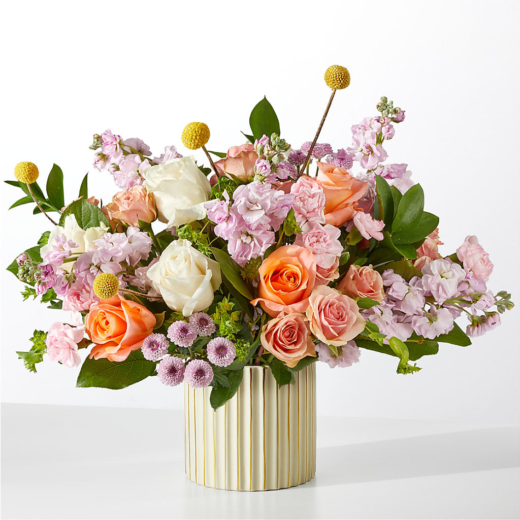 French Market Bouquet with Ivory Vase – Overnightflowerdelivery.com, Tontitown AR