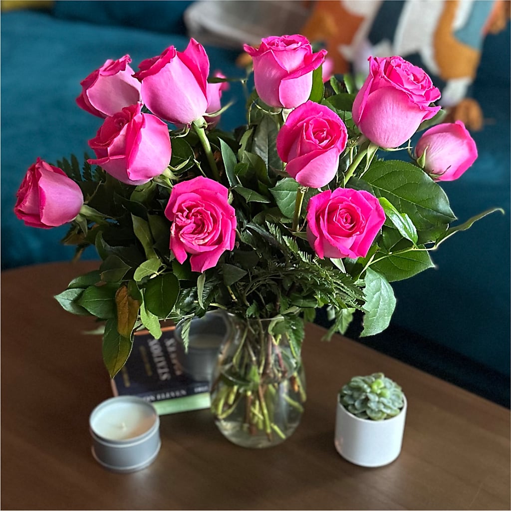 Long Stem Pink Rose Bouquet –  Overnightflowerdelivery.com, Tontitown AR