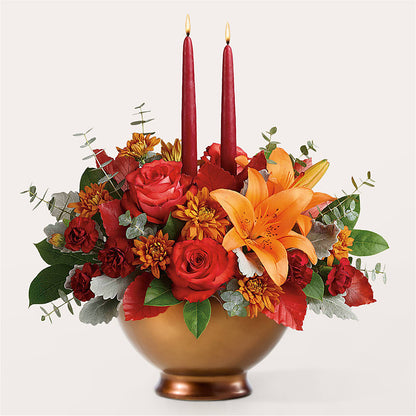 Fruits of Fall Centerpiece –  Overnightflowerdelivery.com, Tontitown AR