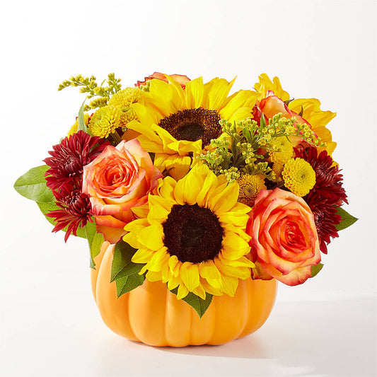 Golden Gourd Pumpkin Bouquet –  Overnightflowerdelivery.com, Tontitown AR