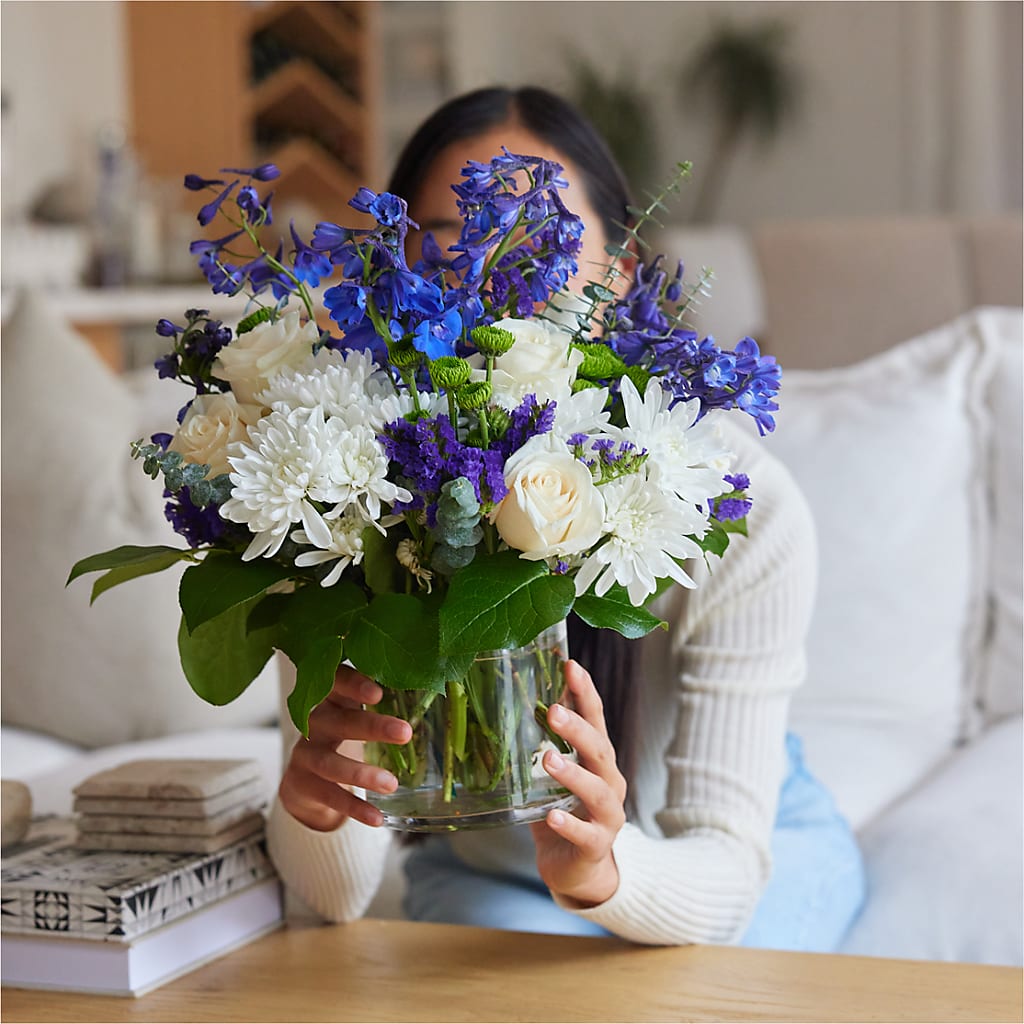 Cerulean Waves Bouquet –  Overnightflowerdelivery.com, Tontitown AR