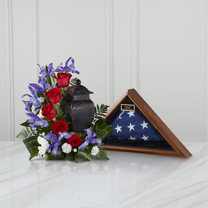 Patriotic Tribute Arrangement –  Overnightflowerdelivery.com, Tontitown AR