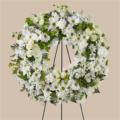 Faithful Wishes Wreath –  Overnightflowerdelivery.com, Tontitown AR