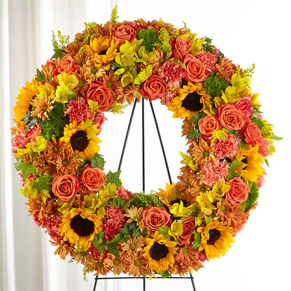 Autumnal Memories Wreath (Standard) –  Overnightflowerdelivery.com, Tontitown AR