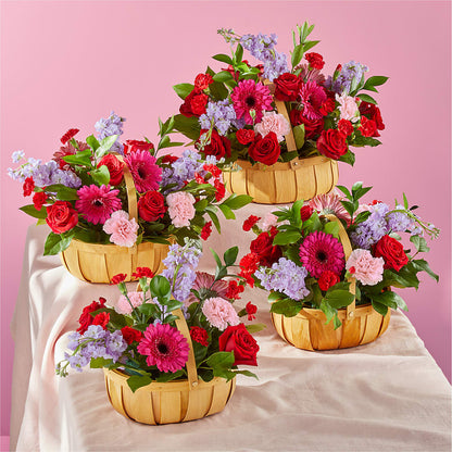 Pink Picnic Basket –  Overnightflowerdelivery.com, Tontitown AR