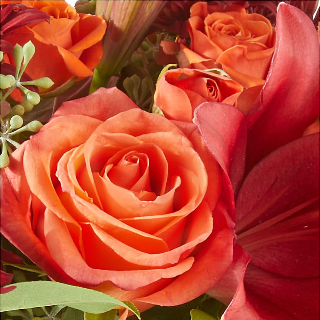 Crimson Leaves Bouquet –  Overnightflowerdelivery.com, Tontitown AR