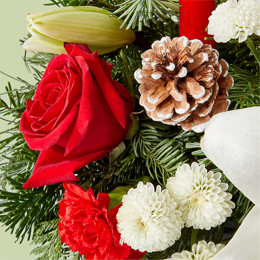 Seasonal Festivities Centerpiece –  Overnightflowerdelivery.com, Tontitown AR