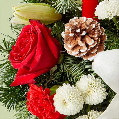Seasonal Festivities Centerpiece –  Overnightflowerdelivery.com, Tontitown AR