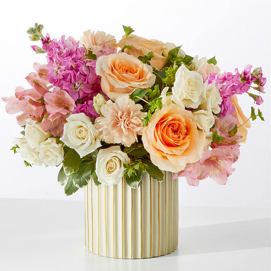 Paradise Bouquet with Ivory Vase –  Overnightflowerdelivery.com, Tontitown AR