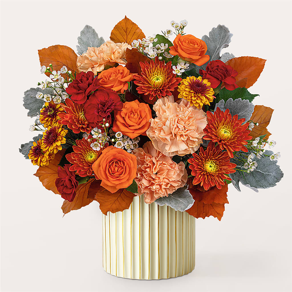 Merlot Bouquet with Ivory Vase –  Overnightflowerdelivery.com, Tontitown AR