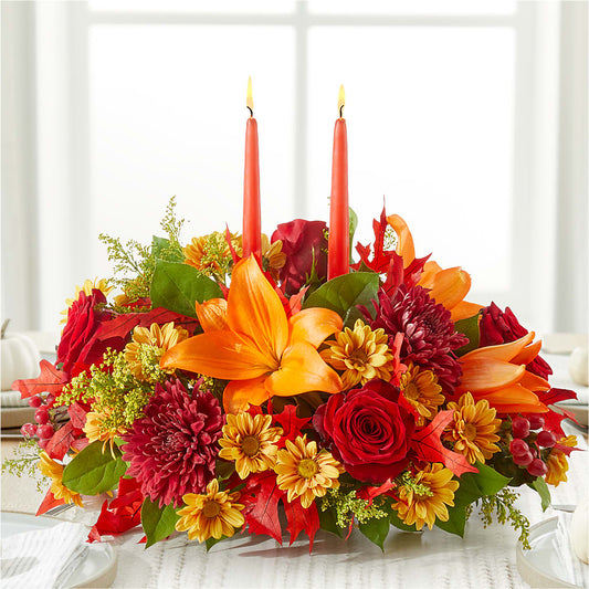 Autumn's Embrace Centerpiece –  Overnightflowerdelivery.com, Tontitown AR